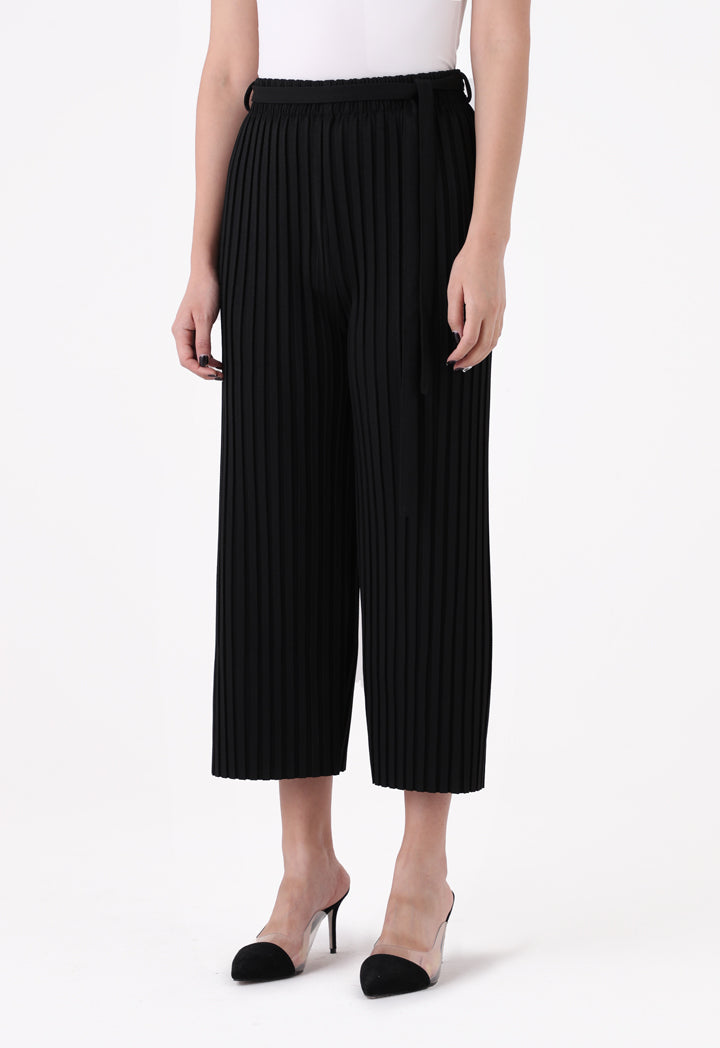 Pleated Straight Leg Trouser