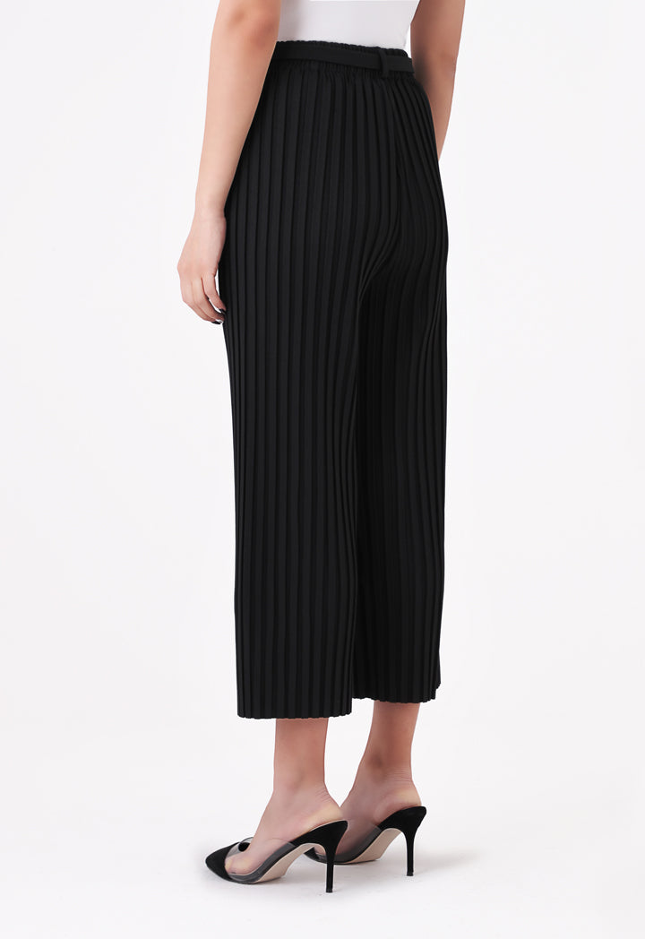 Pleated Straight Leg Trouser