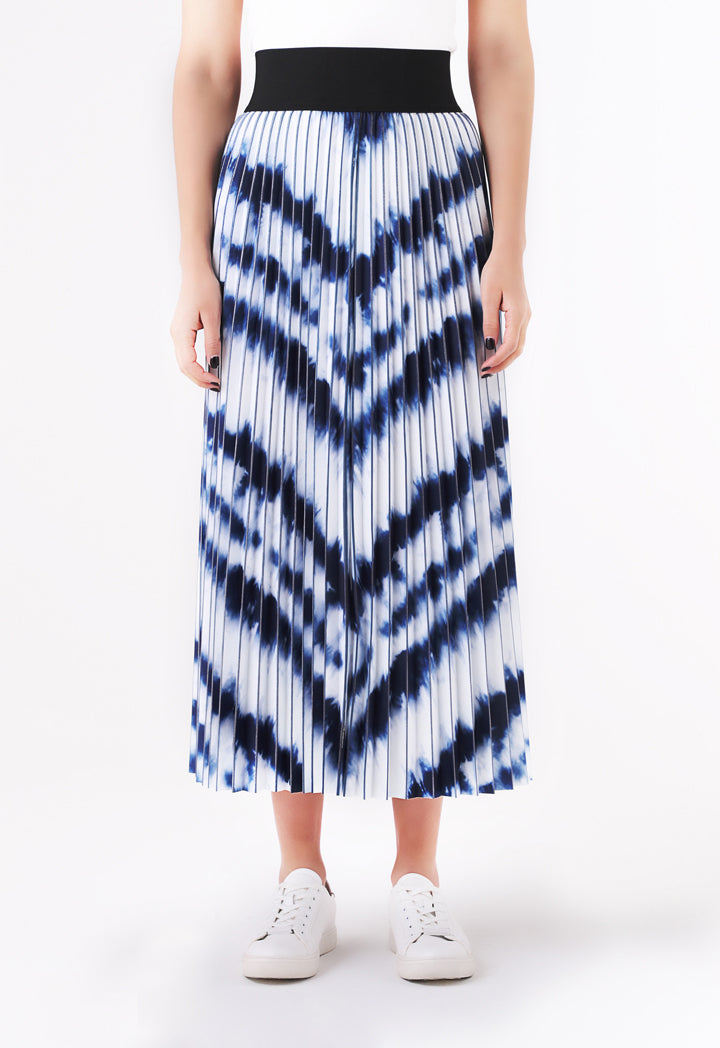 Pleated Tie Dye Skirt