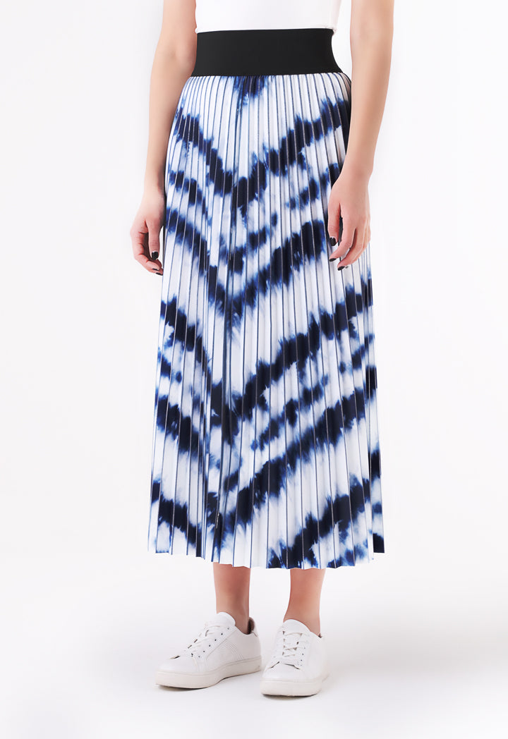 Pleated Tie Dye Skirt