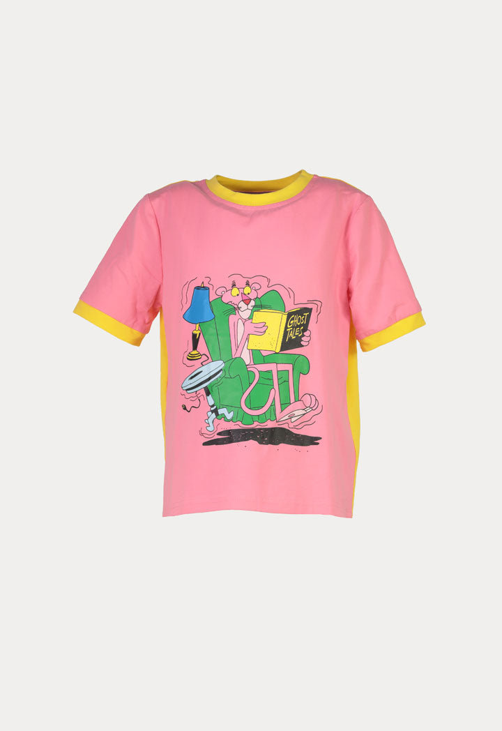 Pink Panther Color Block T-Shirt