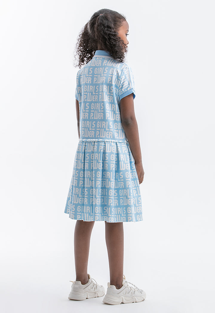 Powerpuff Girls All Over Printed Collared Dress – ZAY