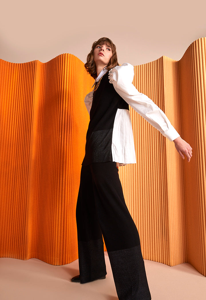 Single Color Knitted Trouser