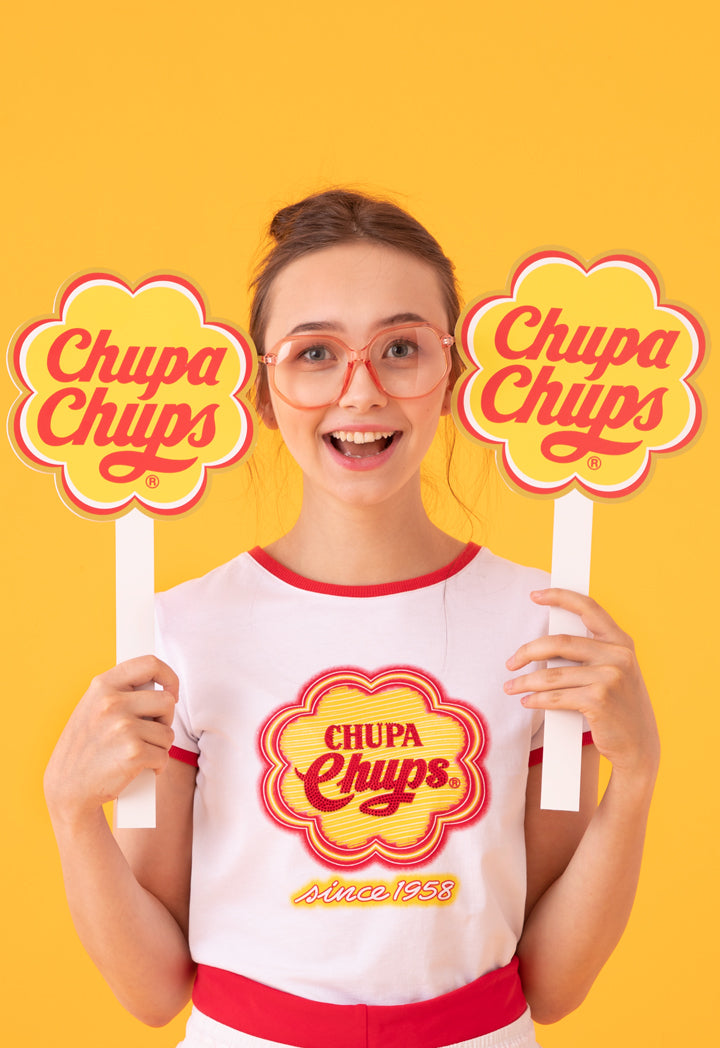 Chupa Chups Rhinestone Fashion T-Shirt