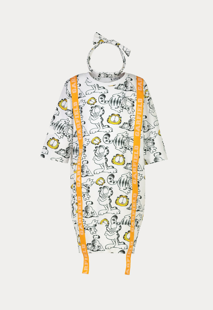 garfield t shirt dress Garfield Printed T-Shirt Dress And Shorts Set ZAY