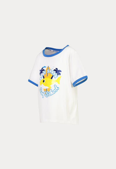 Baby Sharks Sequins Digital Print T-Shirts