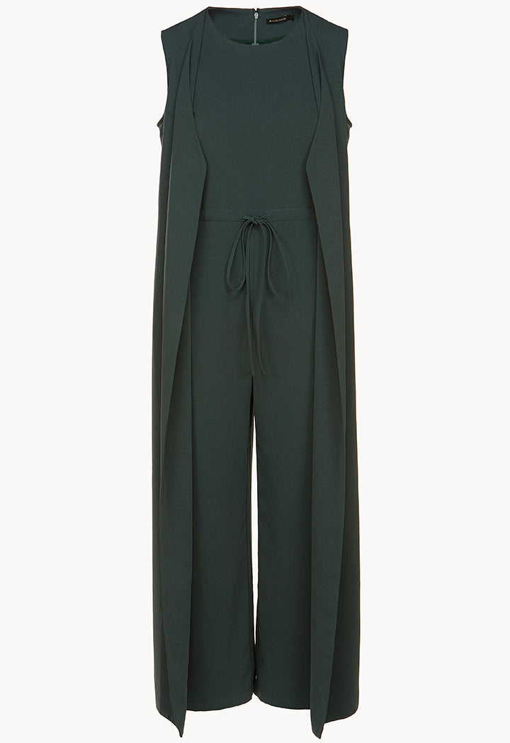 Sleeveless Overlay Jumpsuit