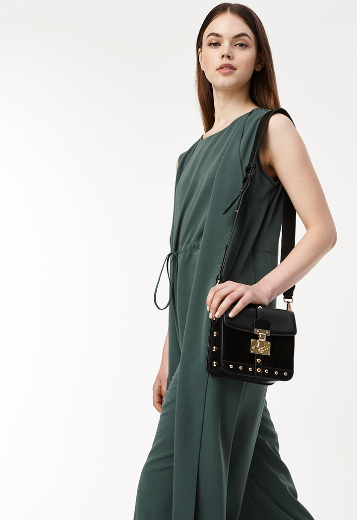 Sleeveless Overlay Jumpsuit