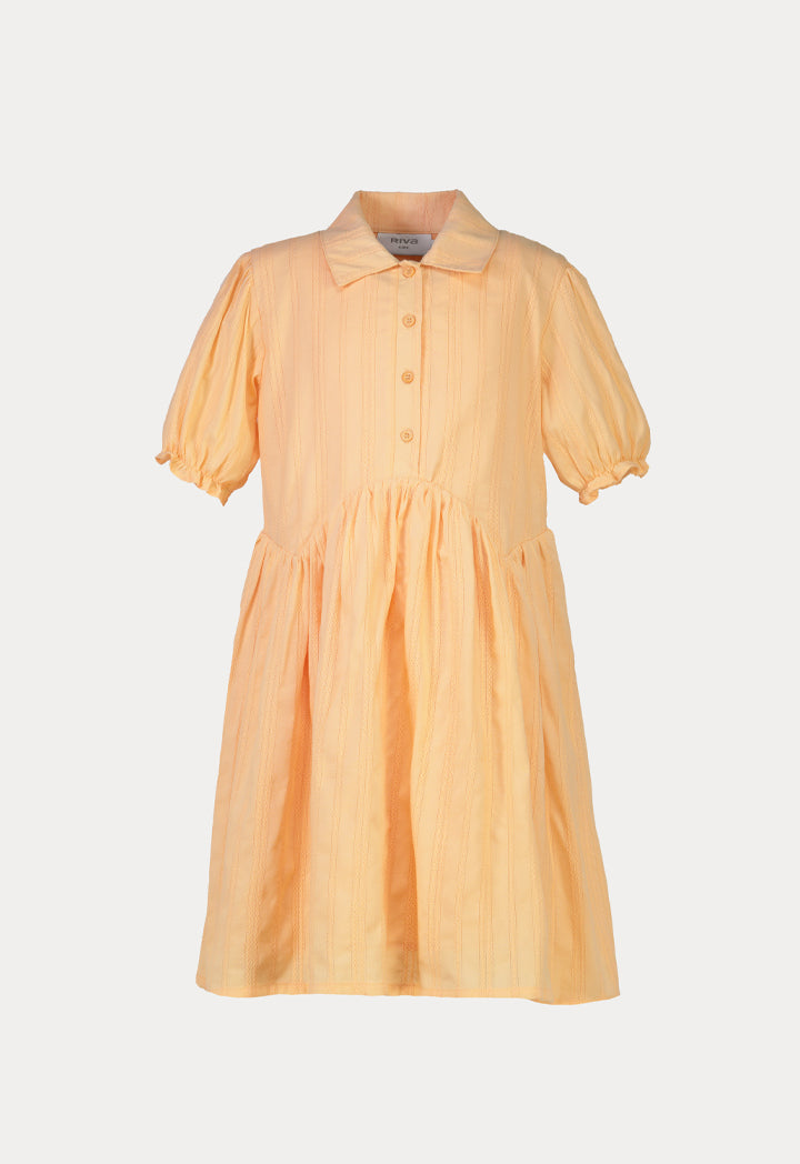 drop waist casual dress Solid Collared Drop Waist Casual Dress – ZAY